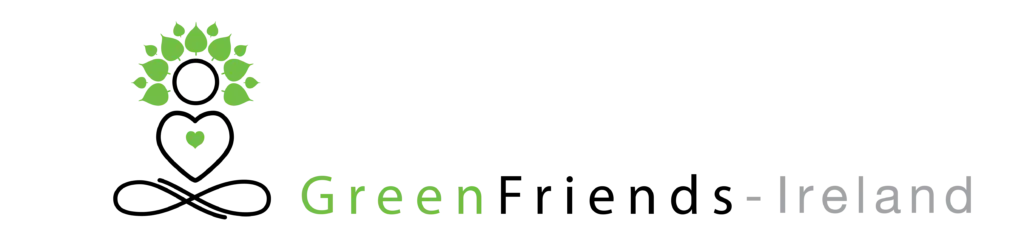 long green friends logo with green friends icon to the left